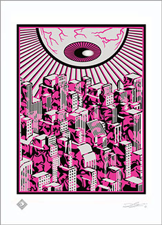 Acid City Pink Limited Edition Print