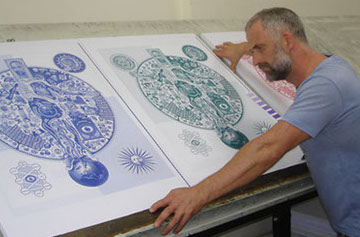 Hand Printed by Dave Little, numbered and signed.