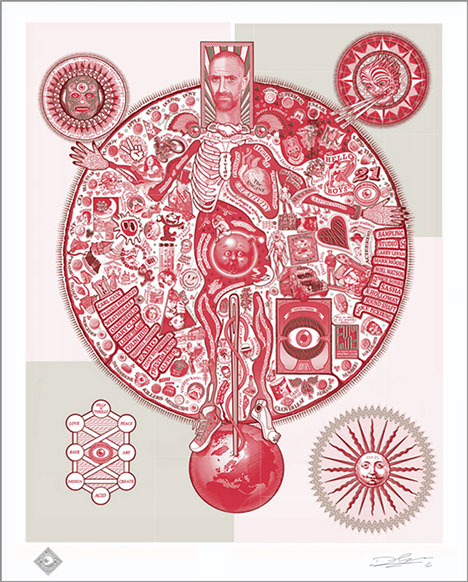 Map Of Acid Red Limited Edition Print