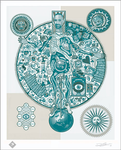 Map Of Acid Green Limited Edition Print