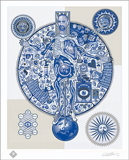 Map Of Acid Blue Limited Edition Print